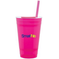 16 Oz. Neon Pink Player Tumbler